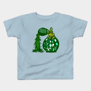 Art Deco Illustrative Perfume Bottle Kids T-Shirt